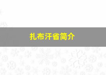 扎布汗省简介