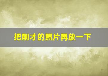 把刚才的照片再放一下