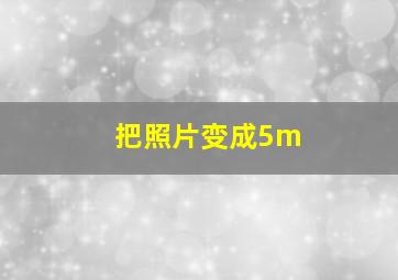 把照片变成5m