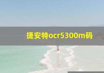 捷安特ocr5300m码