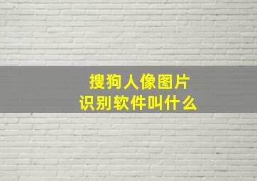 搜狗人像图片识别软件叫什么