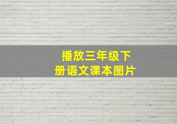 播放三年级下册语文课本图片