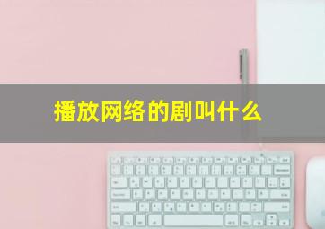 播放网络的剧叫什么