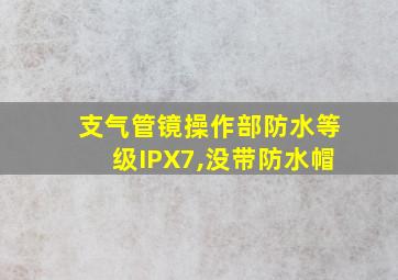 支气管镜操作部防水等级IPX7,没带防水帽