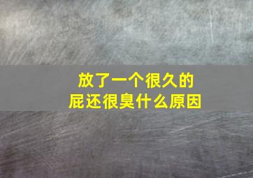 放了一个很久的屁还很臭什么原因