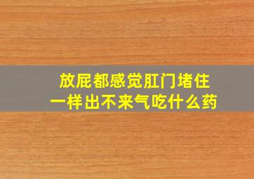 放屁都感觉肛门堵住一样出不来气吃什么药