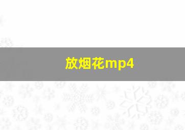 放烟花mp4