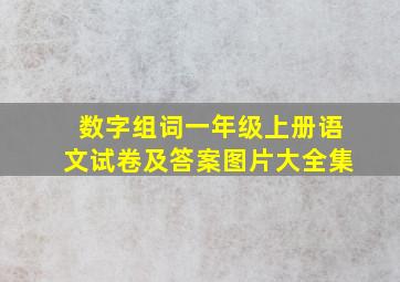 数字组词一年级上册语文试卷及答案图片大全集