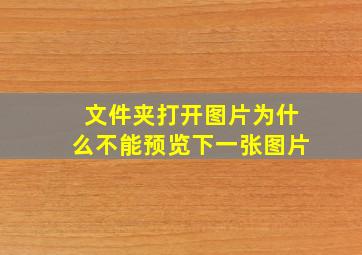 文件夹打开图片为什么不能预览下一张图片