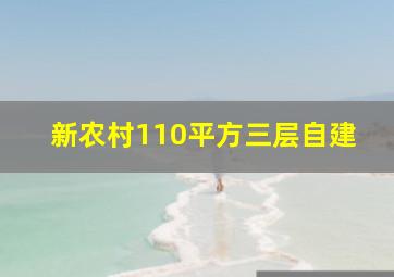 新农村110平方三层自建