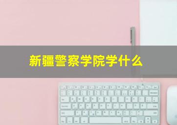 新疆警察学院学什么