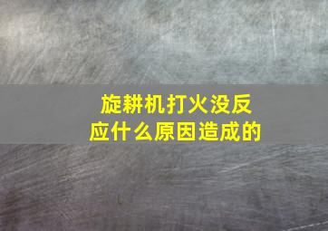 旋耕机打火没反应什么原因造成的