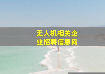 无人机相关企业招聘信息网