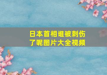 日本首相谁被刺伤了呢图片大全视频