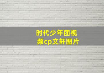 时代少年团视频cp文轩图片