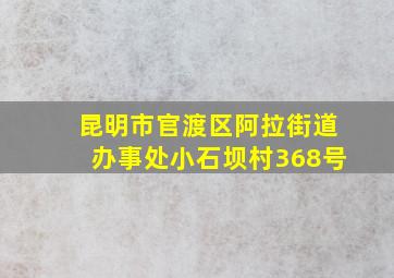 昆明市官渡区阿拉街道办事处小石坝村368号