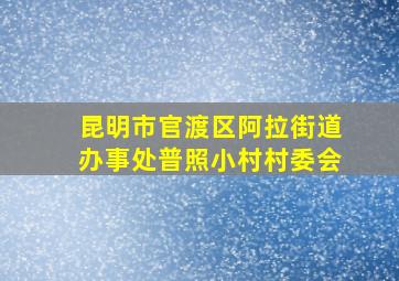 昆明市官渡区阿拉街道办事处普照小村村委会