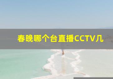 春晚哪个台直播CCTV几