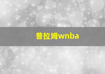 普拉姆wnba