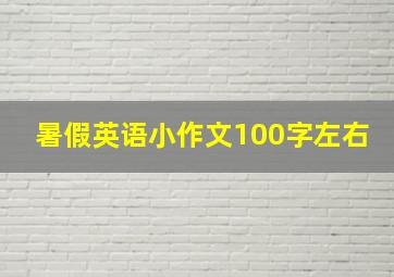 暑假英语小作文100字左右