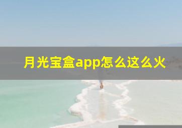 月光宝盒app怎么这么火