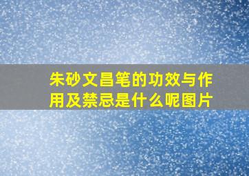 朱砂文昌笔的功效与作用及禁忌是什么呢图片