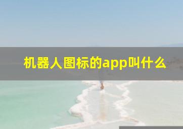 机器人图标的app叫什么