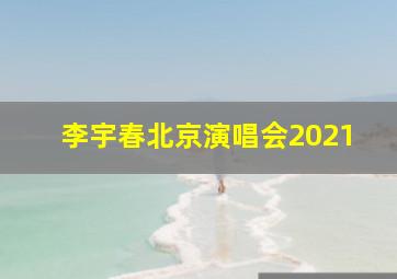 李宇春北京演唱会2021