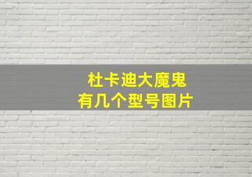 杜卡迪大魔鬼有几个型号图片