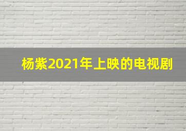 杨紫2021年上映的电视剧