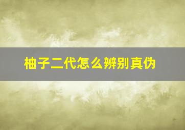 柚子二代怎么辨别真伪