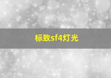 标致sf4灯光