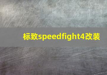 标致speedfight4改装