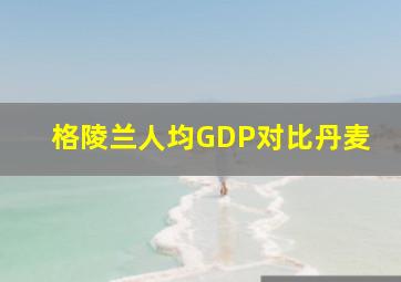 格陵兰人均GDP对比丹麦