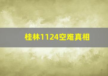 桂林1124空难真相