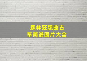 森林狂想曲古筝简谱图片大全