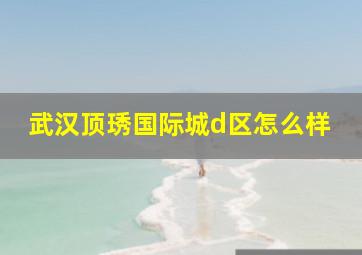 武汉顶琇国际城d区怎么样