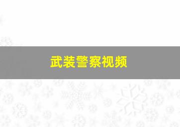 武装警察视频