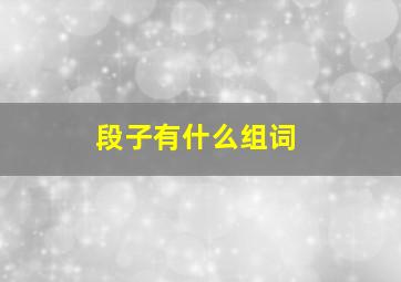 段子有什么组词