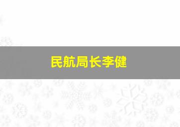 民航局长李健