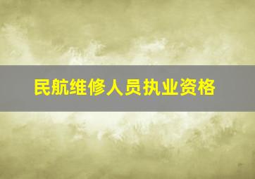 民航维修人员执业资格