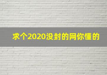 求个2020没封的网你懂的