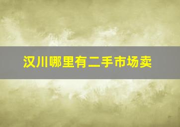 汉川哪里有二手市场卖