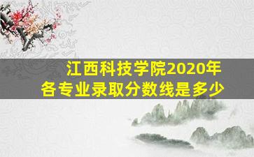 江西科技学院2020年各专业录取分数线是多少