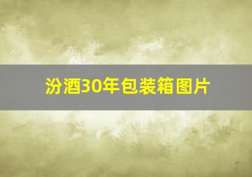 汾酒30年包装箱图片