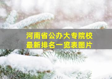 河南省公办大专院校最新排名一览表图片