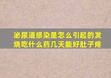 泌尿道感染是怎么引起的发烧吃什么药几天能好肚子疼