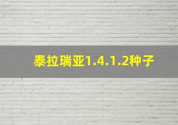 泰拉瑞亚1.4.1.2种子