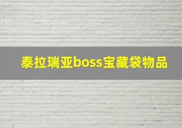 泰拉瑞亚boss宝藏袋物品