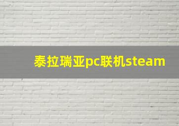 泰拉瑞亚pc联机steam